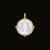 Chains, Charms & Accessories^Paspaley Aries Coin Charm | Mother of Pearl, Diamonds, and Yellow Gold YellowGold