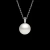 Necklaces & Pendants^Paspaley Audrey Pearl Pendant | 15mm Round Pearl, Diamonds, and White Gold WhiteGold