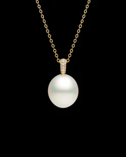Necklaces & Pendants^Paspaley Audrey Pearl Pendant | 15mm Oval Pearl, Diamonds, and Yellow Gold YellowGold