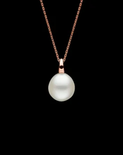 Necklaces & Pendants^Paspaley Bianca Pearl Pendant | 14mm Oval Pearl and Rose Gold RoseGold