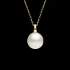 Necklaces & Pendants^Paspaley Bianca Pearl Pendant | 14mm Oval Pearl and Yellow Gold YellowGold