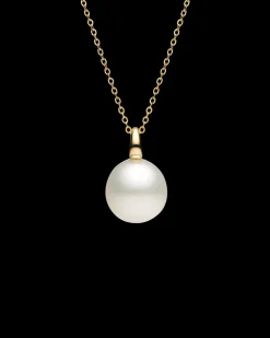 Necklaces & Pendants^Paspaley Bianca Pearl Pendant | 14mm Oval Pearl and Yellow Gold YellowGold
