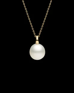 Necklaces & Pendants^Paspaley Bianca Pearl Pendant | 12mm Oval Pearl and Yellow Gold YellowGold