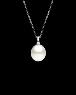 Necklaces & Pendants^Paspaley Bianca Pearl Pendant | 12mm Oval Pearl and White Gold WhiteGold