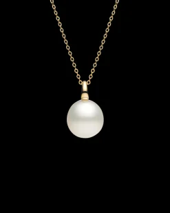 Necklaces & Pendants^Paspaley Bianca Pearl Pendant | 13mm Oval Pearl and Yellow Gold YellowGold