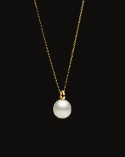 Necklaces & Pendants^Paspaley Bianca Pearl Pendant | 14mm Oval Pearl and Yellow Gold YellowGold