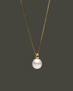 Necklaces & Pendants^Paspaley Bianca Pearl Pendant | 12mm Oval Pearl and Yellow Gold YellowGold
