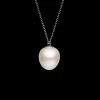 Necklaces & Pendants^Paspaley Blue Sapphire Touchstone Single Pearl Necklace | 13mm Triangle Pearl, Blue Sapphires, and White Gold WhiteGold