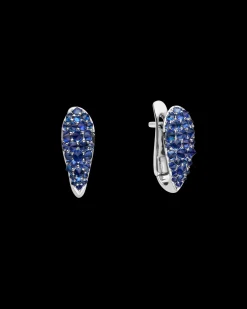 Earrings & Studs^Paspaley Blue Sapphire Touchstone Horseshoe Earrings | Blue Sapphires and White Gold WhiteGold