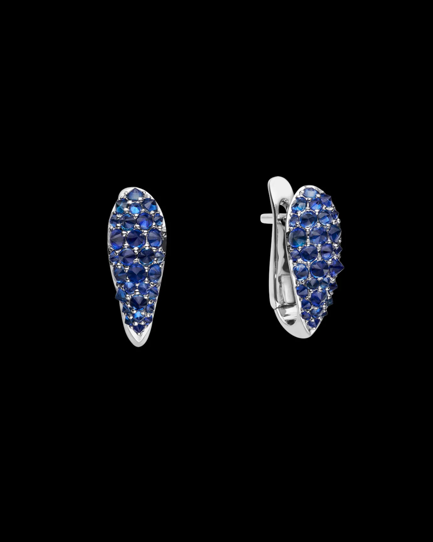 Earrings & Studs^Paspaley Blue Sapphire Touchstone Horseshoe Earrings | Blue Sapphires and White Gold WhiteGold