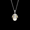 Necklaces & Pendants^Paspaley Boronia Pearl Pendant | 9mm Oval Pearl, Diamonds, Yellow and White Gold Multi