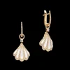Earrings & Studs^Paspaley Clam Shell Earrings | Mother of Pearl, 5mm Keshi Pearls, Diamonds, and Yellow Gold YellowGold