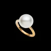 Rings^Paspaley Classic Pearl Ring | 11mm Button Pearl, Diamonds, and Yellow Gold YellowGold
