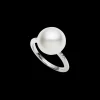 Rings^Paspaley Classic Pearl Ring | 11mm Button Pearl, Diamonds, and White Gold WhiteGold