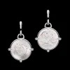 Earrings & Studs^Paspaley Coin Charm Earrings | Mother of Pearl, Diamonds, and White Gold WhiteGold