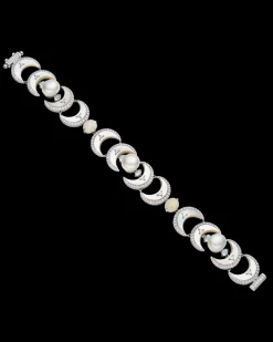Bracelets^Paspaley Crescent Moon Pearl Bracelet | 9mm Keshi Pearls, White Opals, and White Gold WhiteGold
