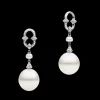 Chains, Charms & Accessories | Earrings & Studs^Paspaley Diamond Anchor Link Pearl Earring Enhancers | 13mm Drop Pearls, Diamond, and White Gold WhiteGold