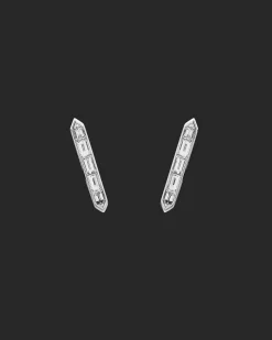 Earrings & Studs^Paspaley Diamond Bollard Studs | Diamond and White Gold WhiteGold