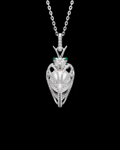 Necklaces & Pendants^Paspaley Diamond Cicada Pearl Pendant | 13mm Drop Pearl, Diamonds, and White Gold WhiteGold