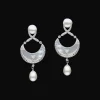 Earrings & Studs^Paspaley Diamond Crescent Moon and Keshi Stud Earrings | 8mm Keshi Pearls, Mother Of Pearl, Diamonds, and White Gold