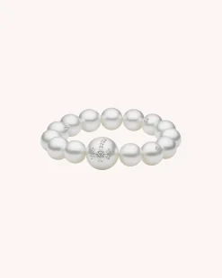 Strand Necklaces & Bracelets | Bracelets^Paspaley Diamond Dragonfly Pearl Bracelet | 12-17mm Round Pearls and Diamonds Platinum