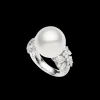 Rings^Paspaley Diamond Dragonfly Pearl Ring | 15mm Round Pearl, Diamonds, and Platinum
