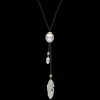 Necklaces & Pendants^Paspaley Diamond Feather Silk Pearl Necklace | 13mm Keshi Pearl, Mother of Pearl, and Yellow Gold YellowGold