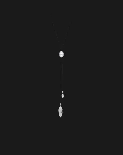 Necklaces & Pendants^Paspaley Diamond Feather Silk Pearl Necklace | 13mm Keshi Pearl, Mother of Pearl, and Yellow Gold YellowGold