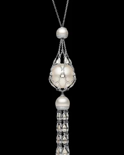 Necklaces & Pendants^Paspaley Diamond Hero Lavalier Pearl Necklace | 18mm Round Pearl, Diamonds, and White Gold WhiteGold