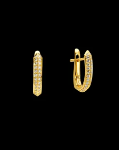 Earrings & Studs^Paspaley Diamond Keel Edge Earrings | Diamonds and Yellow Gold YellowGold