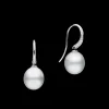 Earrings & Studs^Paspaley Diamond Keel Edge Pearl Earrings | 11mm Oval Pearls, Diamonds, and White Gold WhiteGold