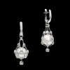 Earrings & Studs^Paspaley Diamond Lavalier Pearl Earrings | 12mm Circle Pearls, Diamonds, and White Gold WhiteGold