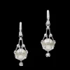 Earrings & Studs^Paspaley Diamond Lavalier Pearl Earrings | 12mm Button Pearls, Diamonds, and White Gold