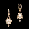 Earrings & Studs^Paspaley Diamond Lavalier Pearl Earrings | 12mm Round Pearls, Diamonds, and Rose Gold RoseGold