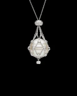 Necklaces & Pendants^Paspaley Diamond Lavalier Pearl Necklace | 15mm Circle Pearl, Diamonds, and White Gold WhiteGold