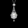 Necklaces & Pendants^Paspaley Diamond Lavalier Pearl Necklace | 15mm Button Pearl, Diamonds, and White Gold