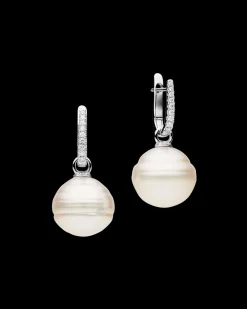 Earrings & Studs^Paspaley Diamond Pearls My Way Earrings | 14mm Circle Pearls, Diamonds and White Gold WhiteGold