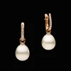 Earrings & Studs^Paspaley Diamond Pearls My Way Earrings | 12mm Oval Pearls, Diamonds, and Rose Gold RoseGold