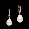 Earrings & Studs^Paspaley Diamond Pearls My Way Earrings | 12mm Baroque Pearls, Diamonds, and Yellow Gold YellowGold