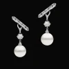 Earrings & Studs^Paspaley Diamond Sea Buoy and Bollard Stud Pearl Earrings | 12mm Semi-Round Pearls, Diamonds and White Gold WhiteGold