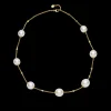 Necklaces & Pendants^Paspaley Diamond Touchstone Pearl Necklace | 10-12mm Oval Pearls, Diamonds, and Yellow Gold YellowGold