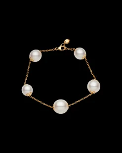 Bracelets^Paspaley Diamond Touchstone Pearl Bracelet | 10-12mm Oval Pearls, Diamonds, and Yellow Gold YellowGold