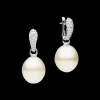 Earrings & Studs^Paspaley Diamond Touchstone Pearls My Way Earrings | 14mm Oval Pearls, Diamonds and White Gold WhiteGold