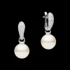 Earrings & Studs^Paspaley Diamond Touchstone Pearls My Way Earrings | 12mm Round Pearls, Diamonds and White Gold WhiteGold