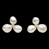 Earrings & Studs^Paspaley Diamond Triple Keshi Pearl Stud Earrings | 7-9mm Keshi Pearls, Diamonds, and Yellow Gold YellowGold
