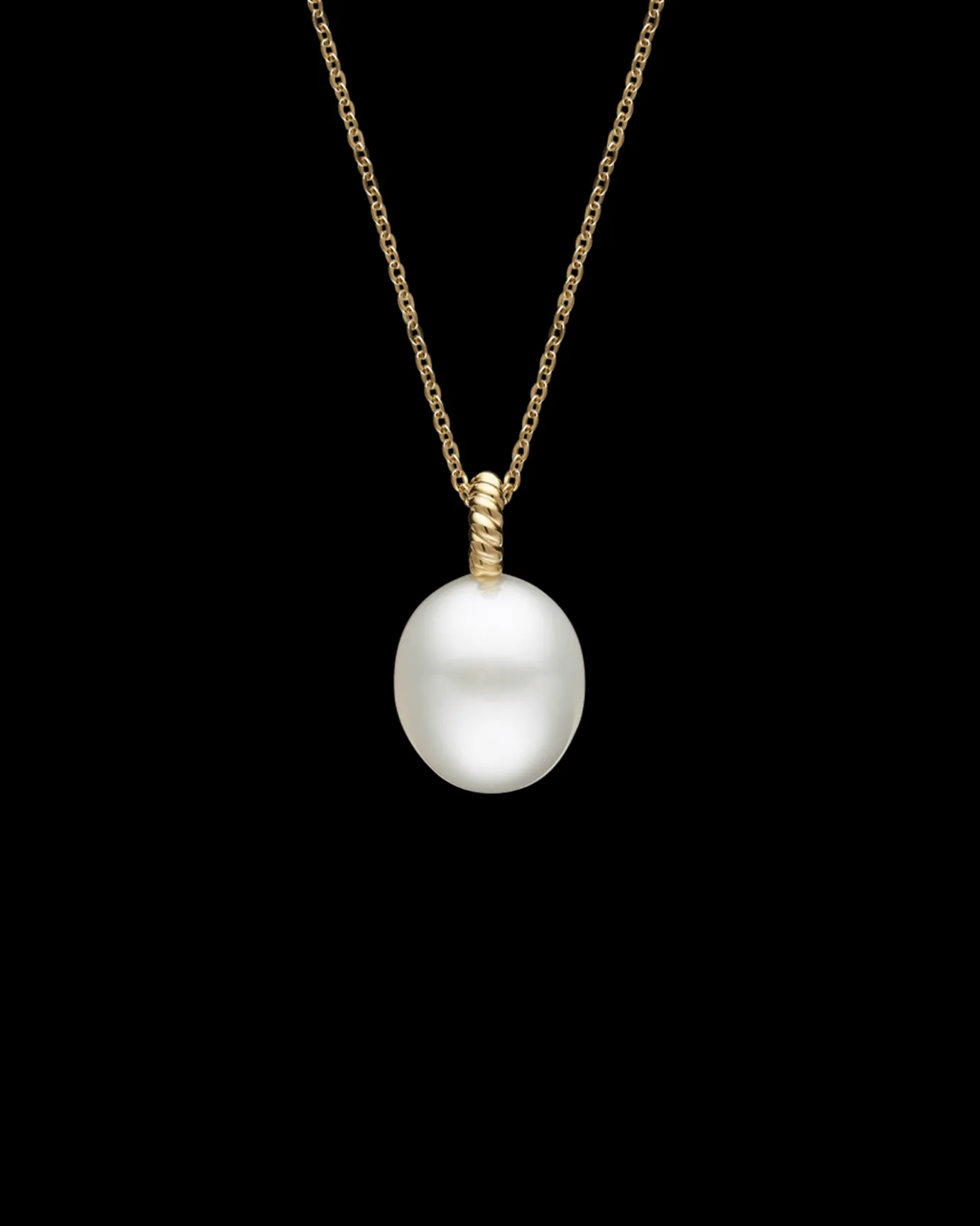 Necklaces & Pendants^Paspaley Dive Rope Pearl Pendant | 13mm Drop Pearl and Yellow Gold YellowGold
