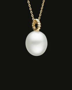 Necklaces & Pendants^Paspaley Dive Rope Pearl Pendant | 13mm Drop Pearl and Yellow Gold YellowGold