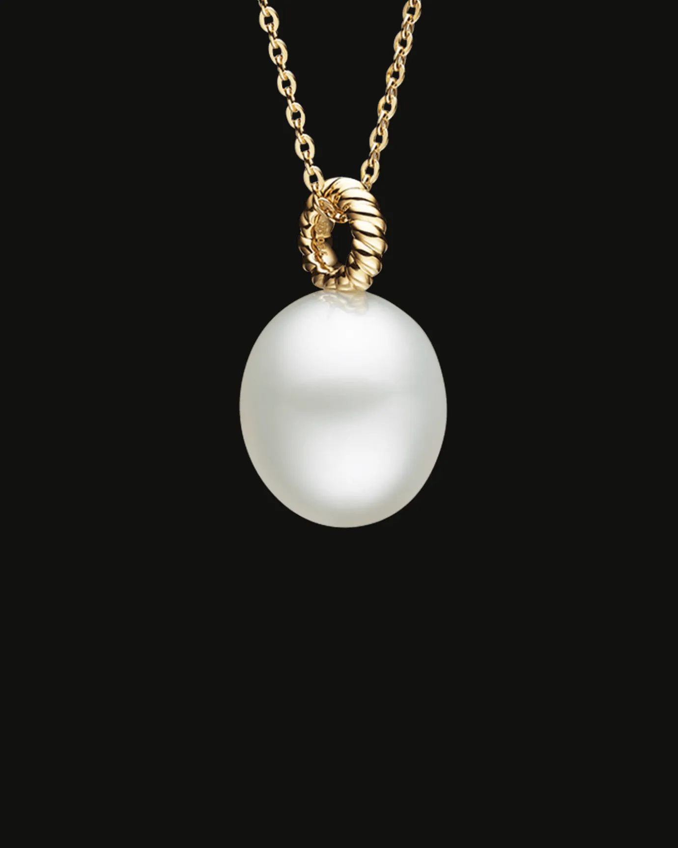 Necklaces & Pendants^Paspaley Dive Rope Pearl Pendant | 13mm Drop Pearl and Yellow Gold YellowGold