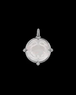 Chains, Charms & Accessories^Paspaley Dolphin Coin Charm | Mother of Pearl, Diamonds, and White Gold WhiteGold