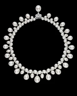Necklaces & Pendants^Paspaley Drop Pearl Collier | 7-15mm Pearls, Diamonds, and Platinum